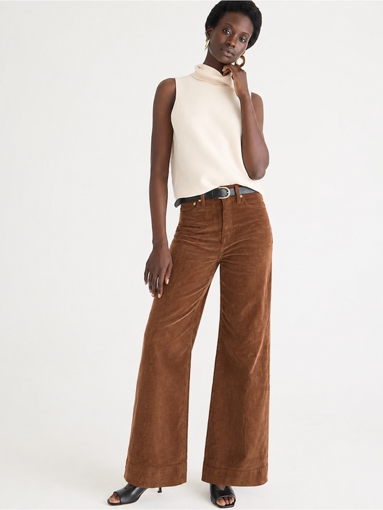 J. Crew Pants - J.Crew Re-Imagined High Rise ’90s Wide Leg Corduroy Pants Brown 25
